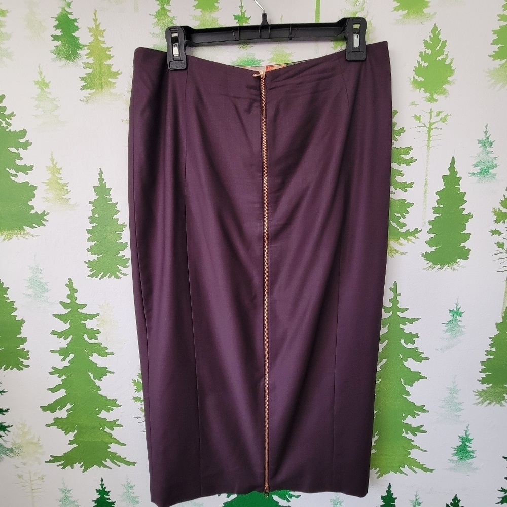 Ted Baker Front Zip Pencil Skirt.
